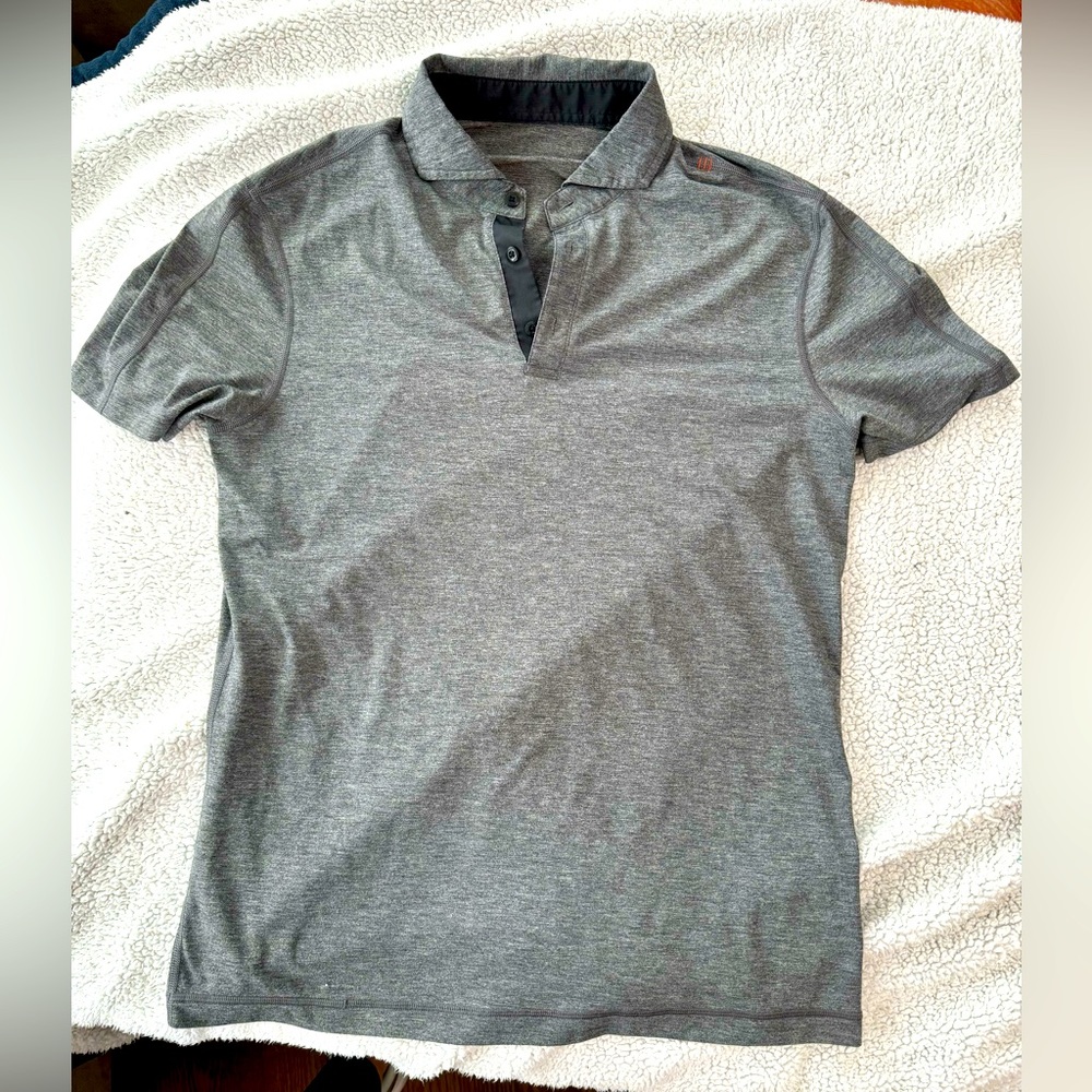 Lululemon gray polo shirt